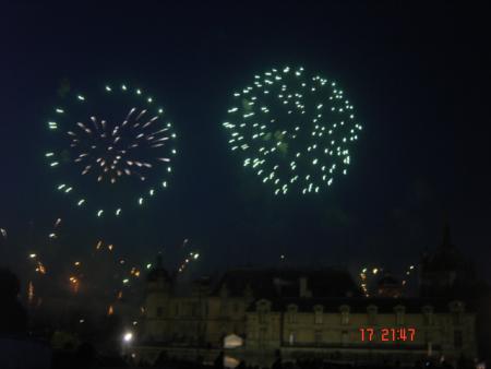 Nuit des feus &agrave; Chantilly